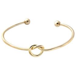 SENFAI Simple Love Knot Bangle Bracelet Bridesmaid Jewelry Set or Single
