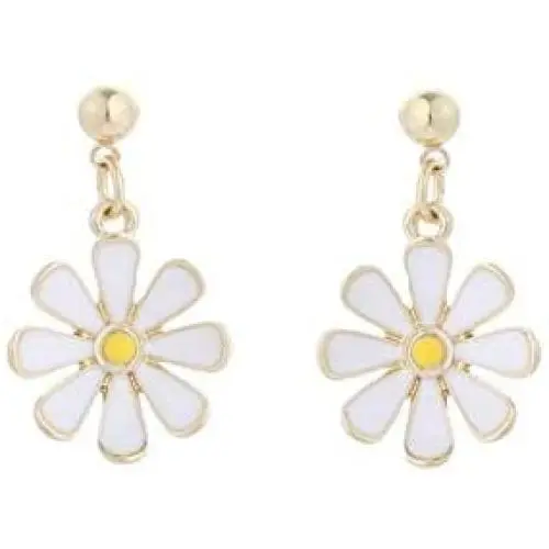 HANGO fashion all-match creative earrings, resin petal earrings, multilayer daisy flower earrings, acrylic sweet earrings, suitable for Valentines Day gifts, birthday parties, and Mothers Day gifts