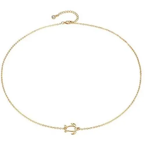 Gold Dainty Circle Necklace,14K Gold Plated Half/One Third/One Quarter Karma Necklace for Women