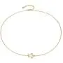 Gold Dainty Circle Necklace,14K Gold Plated Half/One Third/One Quarter Karma Necklace for Women
