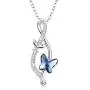 Butterfly Necklace, Infinity Necklace 925 Sterling Silver Butterfly Jewelry Infinity Jewelry for Women (Silver) Butterfly Necklace, Infinity Necklace 925 Sterling Silver Butterfly Jewelry Infinity Jewelry for Women (Silver)