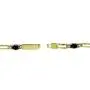 Ice Gems Yellow Gold Flashed Sterling Silver Genuine or Created Gemstone and Cubic Zirconia Oval & Bar Link Bracelet Ice Gems Yellow Gold Flashed Sterling Silver Genuine or Created Gemstone and Cubic Zirconia Oval & Bar Link Bracelet