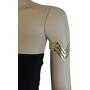 TFJ Women Fashion Jewelry Gold Metal High Upper Arm Cuff Bracelet Bling Wonder Costume Style