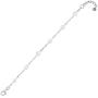 Silpada Dainty Geo Chain Bracelet in Sterling Silver, 7'' + 1'' Extender