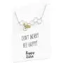 Bee Honeycomb Necklace – Bumblebee Pendent Charm in Gold & Silver – Don’t Worry Bee Happy Message Card Bee Honeycomb Necklace – Bumblebee Pendent Charm in Gold & Silver – Don’t Worry Bee Happy Message Card