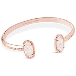 Kendra Scott Womens Elton Bracelet Rose Gold Iridescent Drusy Bracelet