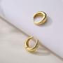 UILZ Chunky Hoop Earrings for Women, Small 14K Gold Plated Hypoallergenic Cute Huggie Lightweight Girls Tiny Hoop Earrings