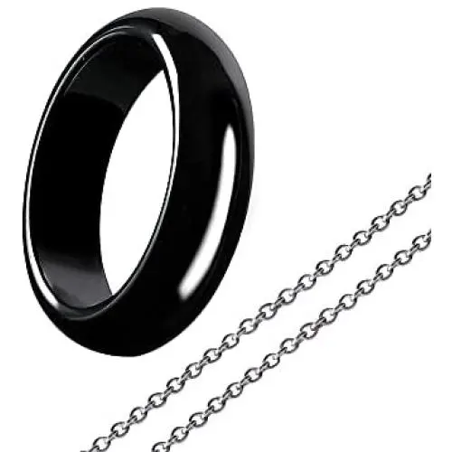 Hematite Ring for Women Men Unisex And 1Pcs Necklace, Natural Black Magnetic Hematite Stone Ring Anxiety Balance Root Chakra Kit ,absorbs Negative Energy Jewelry Gifts Size 6-11 Hematite Ring for Women Men Unisex And 1Pcs Necklace, Natural Black Magnetic Hematite Stone Ring Anxiety Balance Root Chakra Kit ,absorbs Negative Energy Jewelry Gifts Size 6-11