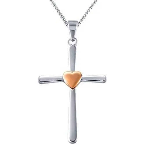 Angelady 925 Sterling Silver Heart Cross Pendant Necklace, Faith Hope Love Cross Pendant for Women Girls, Valentine Birthday Mothers Day Jewellery Gift for Mom Angelady 925 Sterling Silver Heart Cross Pendant Necklace, Faith Hope Love Cross Pendant for Women Girls, Valentine Birthday Mothers Day Jewellery Gift for Mom