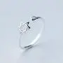 Eiffy Zircon Jewish Star of David Ring for Women Simple Open Hexagram Finger Ring Jewelry