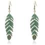 Handmade Boho Lightweight Statement Retro Leaf Plant Drop Earrings with Detailed Texture Pendant for Women Girls Best Holiday Gifts