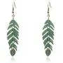 Handmade Boho Lightweight Statement Retro Leaf Plant Drop Earrings with Detailed Texture Pendant for Women Girls Best Holiday Gifts