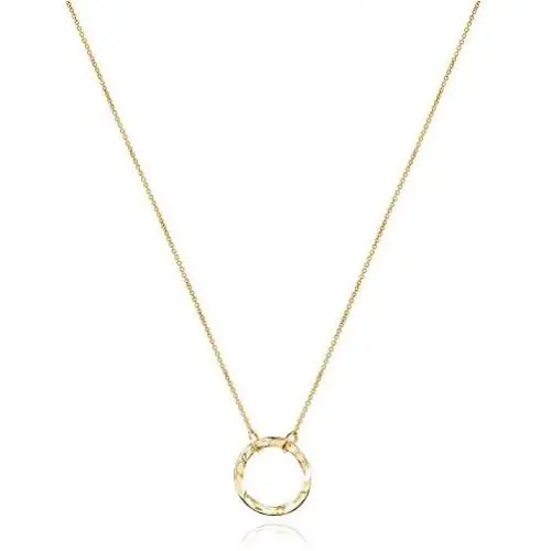 Turandoss Dainty Layered Choker Necklace, Handmade 14K Gold Plated Y Pendant Necklace Multilayer Bar Disc Necklace Adjustable Layering Choker Necklaces for Women