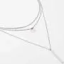 LETTARIUS Disc Bar Pendant Layering Necklace Stainless Steel Layered Chain Choker LETTARIUS Disc Bar Pendant Layering Necklace Stainless Steel Layered Chain Choker