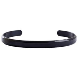 Women’s Stainless Steel Cuff Brecelet Plain Polished Bangle，Individuality Gifts for Women