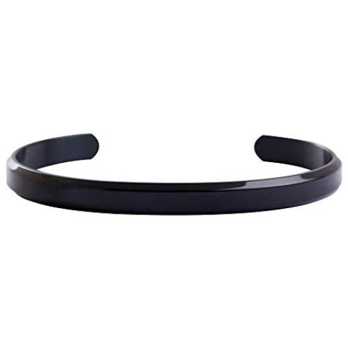 Women’s Stainless Steel Cuff Brecelet Plain Polished Bangle，Individuality Gifts for Women