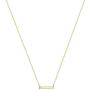 Kyerlyn 14K Gold Plated Dainty Bar Choker Necklace for Women Gold Satellite Necklace Cute Lip Chain Cross Necklace Faith Pendant Beaded Choker Chain Y Necklace