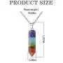 7 Chakra Natural Stones Pendants Necklace Healing Gemstone Crystal Energy Necklaces for Women Men Ladies Girls 7 Chakra Natural Stones Pendants Necklace Healing Gemstone Crystal Energy Necklaces for Women Men Ladies Girls