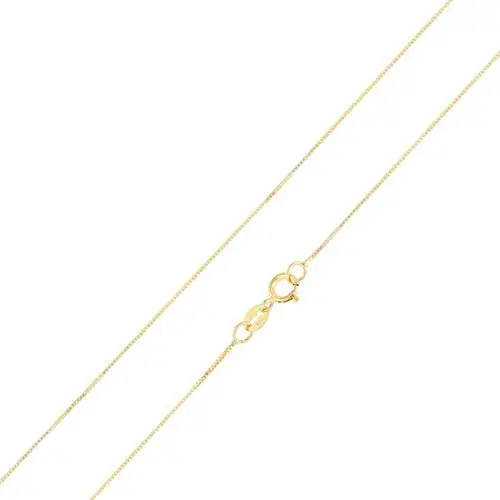 Ioka - 14K Yellow OR White Solid Gold 0.5mm Box Chain Necklace with Spring Ring Clasp Ioka - 14K Yellow OR White Solid Gold 0.5mm Box Chain Necklace with Spring Ring Clasp