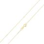 Ioka - 14K Yellow OR White Solid Gold 0.5mm Box Chain Necklace with Spring Ring Clasp