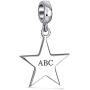 Red White Blue Stripe Holiday American USA Patriotic Flag Star Charm Bead For Women Teens 925 Sterling Silver Fits European Bracelet