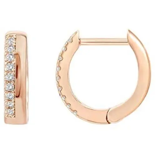 PAVOI 14K Gold Plated Sterling Silver Cubic Zirconia Huggie Hoop Earrings for Women PAVOI 14K Gold Plated Sterling Silver Cubic Zirconia Huggie Hoop Earrings for Women