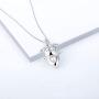 NY Jewelry 925 Sterling Silver Pig Design Pearl Cage Locket Pendants for Women Jewelry Making