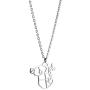 La Menagerie Koala Silver Origami Jewelry & Silver Geometric Necklace – 925 Sterling Plated Silver Necklace & Koala Necklaces for Women – Koala Necklace for Girls & Origami Necklace