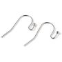 Cutedoumiao 20pcs Sterling Silver Ear Wire Ball Dot French Earring Hooks Connector Dangle E