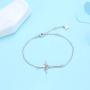 YZSFMZGE Cross Bracelet for Women 925 Sterling Silver Adjustable Bracelet