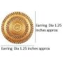 Touchstone''Tribal Bohemian Chic'' Indian Bollywood artistic fringes motif designer jewelry earrings for women