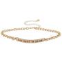 LUX ACCESSORIES Gold Tone Partners in Crime BFF Best Friend Bracelet Set