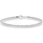Miabella 925 Sterling Silver Italian Solid 4mm Diamond-Cut Flat Snake Dome Herringbone Chain Link Bracelet for Women Men 6.5, 7, 7.5, 8, 8.5 Inch Made in Italy