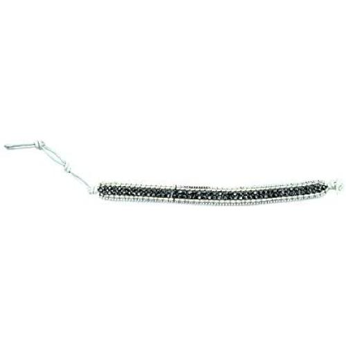 Nakamol Design-Wrap Bracelet with Silver & Gunmetal