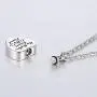 Forever My Friend Urn Necklace for Ashes Cremation Jewelry Fillable Necklace Stainless Steel Memorial Necklace