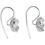 NOVICA .925 Sterling Silver Drop Earrings Petite Camellia