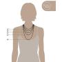 Jewelry Atelier Gold Chain Necklace Collection - 14K Solid Yellow Gold Filled Figaro Chain Necklaces for Women and Men with Different Sizes (2.8mm, 3.7mm, 4.7mm, 5.6mm)