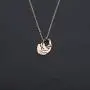 Simple Tiny Sloth Pendant Necklace Handstamped Dont Hurry Be Happy Sloth Jewelry for Women Girls Sloth Charm Necklace Gifts for Sloth Lovers and Animal Lovers
