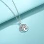 Agvana Sterling Silver Necklace for Women Family Tree of Life Pendant Dainty Jewelry Anniversary Birthday Mothers Day Gifts for Mom Her Teen Girls Mom Grandma Wife Sister Daughter with Jewelry Box