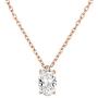 PAVOI 14K Gold Plated 925 Sterling Silver CZ Diamond Pendant Necklace for Women | Adjustable Slider