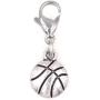 Its All About...You! Mini Basketball Sports Clip on Charm Perfect for Necklaces Bracelets 103B