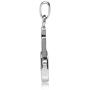 Silvershake 925 Sterling Silver Hamsa Hand of Fatima Charm Pendant