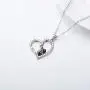 PELOVNY Lovely Penguin Necklace for Women Sterling Silver Animal Love Heart Pendant Necklace Penguin Jewelry Gift for Girlfriend