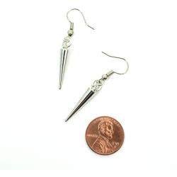 Silver Spike Earrings