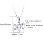 SUNCHIO Necklace for Women, 925 Sterling Silver Cubic Zirconia Diamond Snowflake Pendant Women Necklace，Gift for Women Anniversary