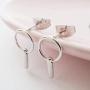 HONEYCAT Link Bar Earrings in Gold, Rose Gold, or Silver | Minimalist, Delicate Jewelry (Gold)