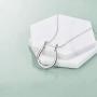 POPLYKE Ring Holder Necklace 925 Sterling Silver Ring Keeper Pendant Jewelry Gifts for Women