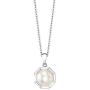 THE PEARL SOURCE 9.5-10mm Genuine White Freshwater Cultured Pearl Shay Pendant Necklace for Women