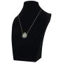 DAHI SHOP Turkish Greek Third Evil Eye Necklace Hamsa Hand of Fatima Delivered With Jewelry Gift Box Natural Gemstone 16'' Chain Gold-tone + 2'' Extender