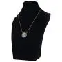 DAHI SHOP Turkish Greek Third Evil Eye Necklace Hamsa Hand of Fatima Delivered With Jewelry Gift Box Natural Gemstone 16'' Chain Gold-tone + 2'' Extender